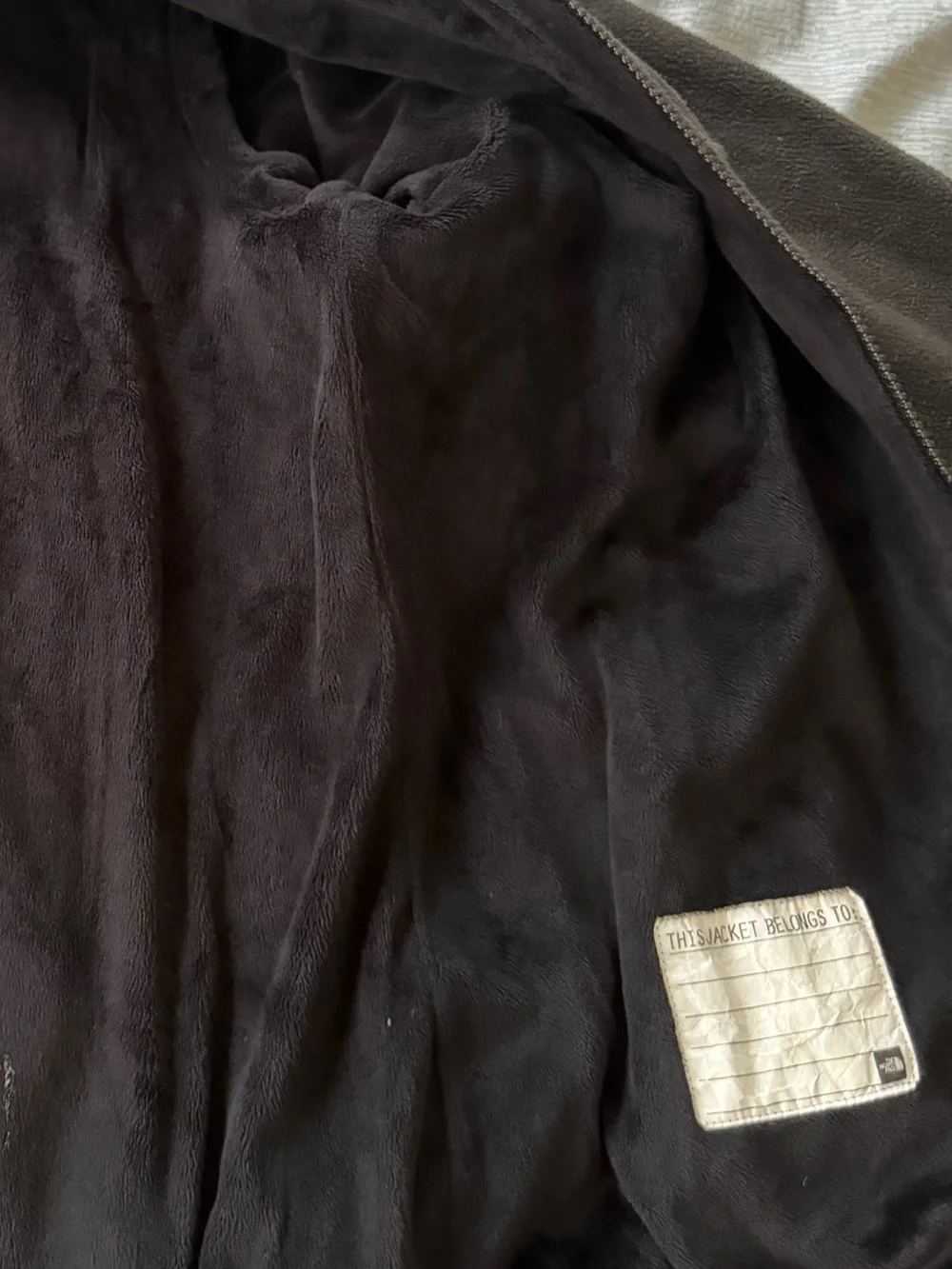 The North Face Men's Charcoal Full-Zip Fleece Jacket